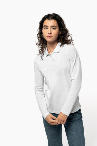 Kariban Ladies' long sleeve pique polo shirt [K244]