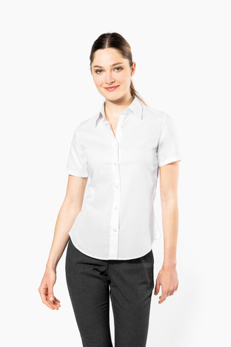 Kariban Dames non-iron blouse korte mouwen [K540]