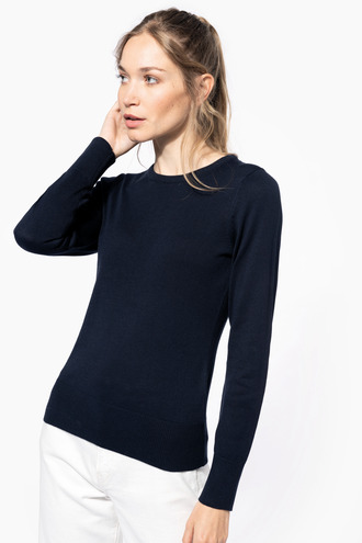 Kariban Dames pullover met ronde hals [K968]