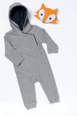 Kariban Babies' hooded romper SUIT [K830]