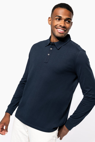 Kariban Mens long sleeved jersey polo shirt [K264]