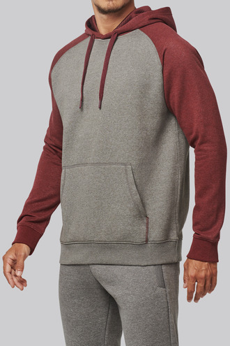 ProAct Adult two-tone hooded sweatshirt [PA369]