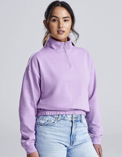AWDis Womens Cropped 1/4 Zip Sweat [JH037]