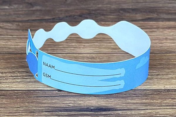 herbruikbare polybands, specifiek op kindermaat voor de dunnere polsen